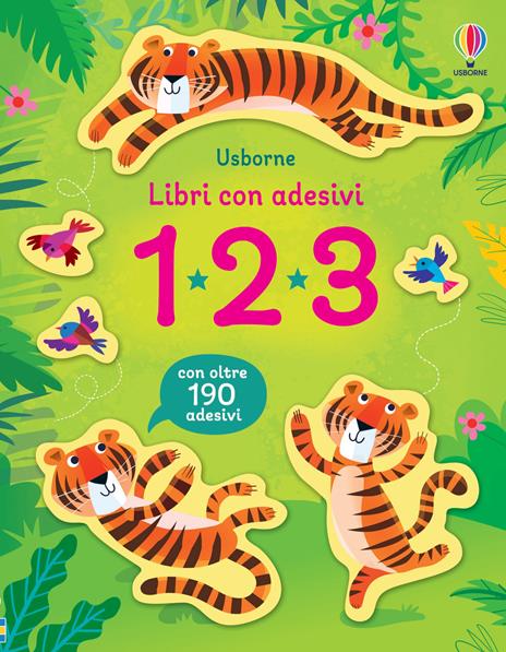 1 2 3. Con adesivi. Ediz. a colori - Fiona Watt,Stacey Lamb - copertina