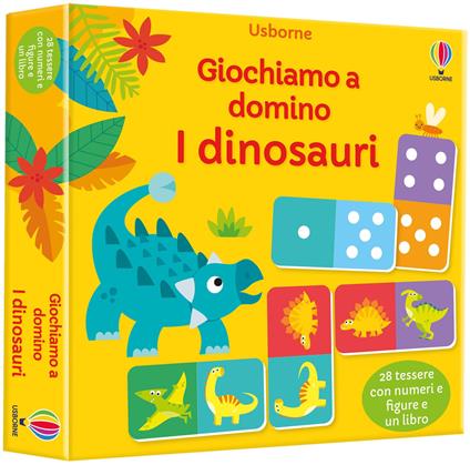 Dinosauri. Ediz. a colori. Con 28 tessere domino - Kate Nolan - copertina