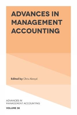 Advances In Management Accounting - cover