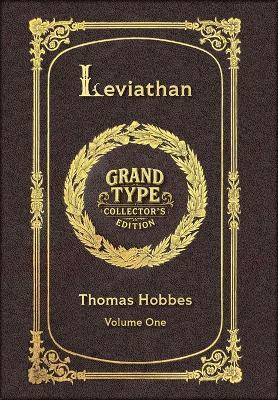 Large Print - Leviathan, Volume 1 of 3 - Grand Type Collector's Edition - Matte Hardcover with Dust Jacket - Thomas Hobbes - cover
