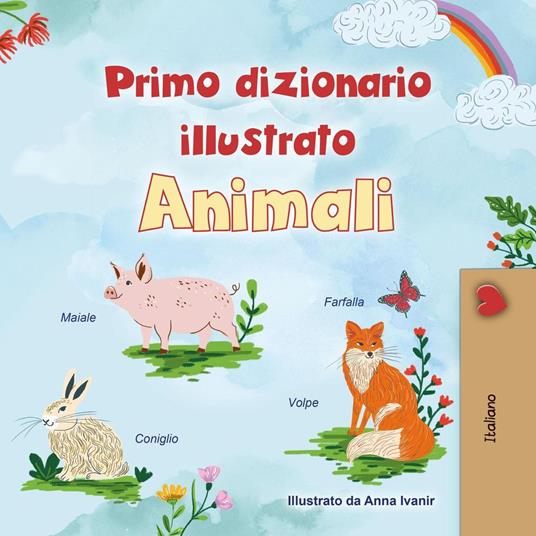 Primo dizionario illustrato Animali - KidKiddos Books - ebook