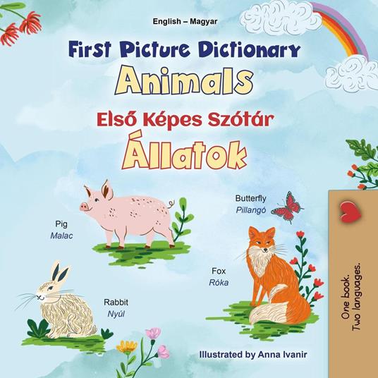 First Picture Dictionary Animals Elso Képes Szótár Állatok - KidKiddos Books - ebook