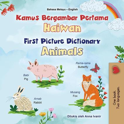 Kamus Bergambar Pertama Haiwan First Picture Dictionary Animals - KidKiddos Books - ebook