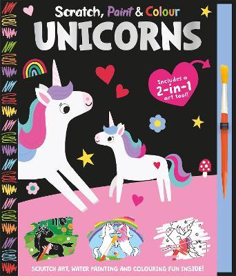 Scratch, Paint & Colour Unicorns - Georgie Taylor - cover