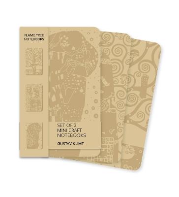 Gustav Klimt Set of 3 Mini Craft Notebooks - cover