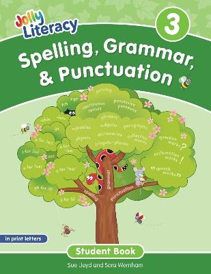 Spelling, Grammar, & Punctuation Student Book 3: In Print Letters (American English edition) - Sue Lloyd,Sara Wernham - cover