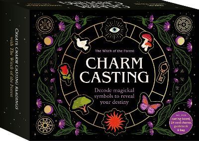 Charm Casting: Decode magickal symbols to reveal your destiny - Includes: casting board, 24 card charms, guidebook and bag - Lindsay Squire - cover