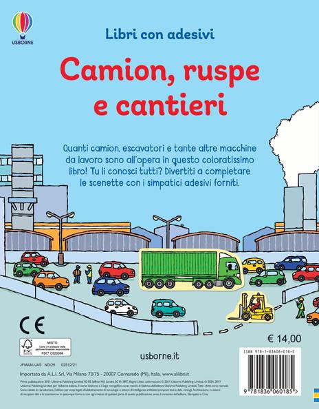 Camion, ruspe e cantieri. Con adesivi. Ediz. illustrata - Sam Taplin - 3