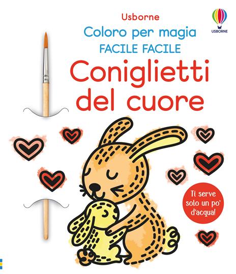 Coniglietti del cuore. Ediz. illustrata. Con pennello - Abigail Wheatley - copertina
