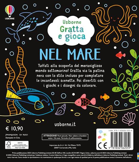 Nel mare. Gratta e gioca. Ediz. illustrata - Rosie Dickins - 2