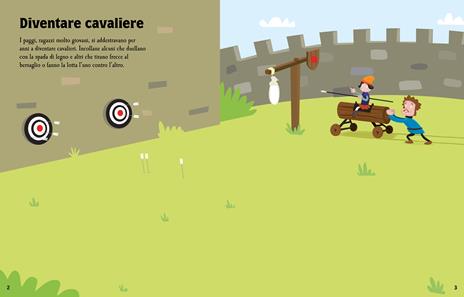 Cavalieri e castelli. Con adesivi. Ediz. illustrata - Leonie Pratt,Lucy Bowman - 2