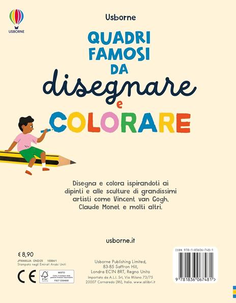 Quadri famosi da disegnare e colorare. Ediz. illustrata - Rosie Dickins - 5