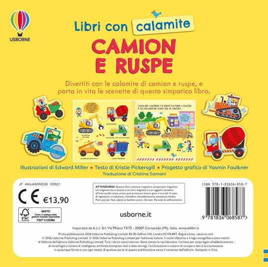 Camion e ruspe. Ediz. a colori. Con calamite - Kristie Pickersgill - 3