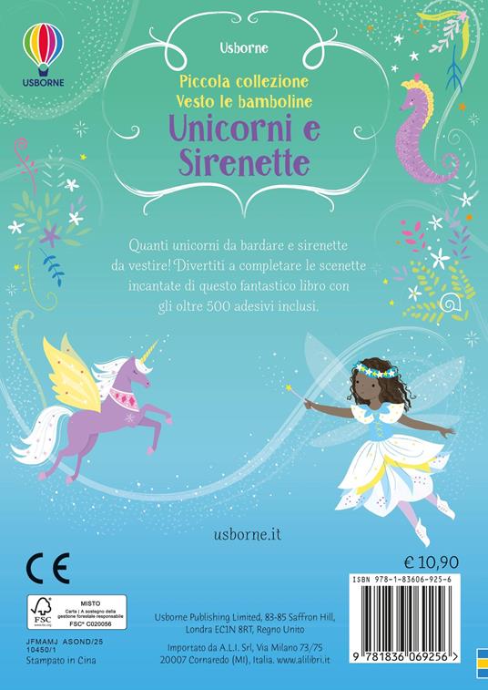 Unicorni e sirenette. Con adesivi. Ediz. a colori - Fiona Watt - 3