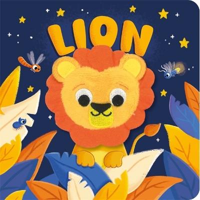 Lion: Interactive finger puppet book, perfect for bedtime stories and sensory play - Igloo Books Ltd - cover