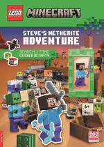 LEGO® Minecraft®: Steve’s Netherite Adventure Search & Find Sticker Activity (with Steve minifigure and sword)