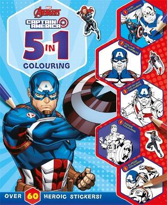 Marvel Avengers Captain America: 5 in 1 Colouring - Marvel Entertainment International Ltd - cover
