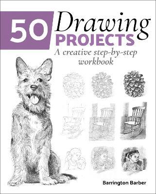 50 Drawing Projects: A Creative Step-by-Step Workbook - Barrington Barber - cover