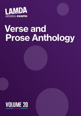LAMDA Verse and Prose Anthology: Volume 20 - LAMDA Exams - cover