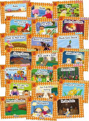 Jolly Phonics Orange Level Readers Complete Set: in Precursive Letters (British English edition) - Louise Van-Pottelsberghe - cover