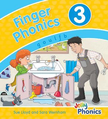 Finger Phonics Book 3: in Precursive Letters (British English edition) - Sara Wernham,Sue Lloyd - cover