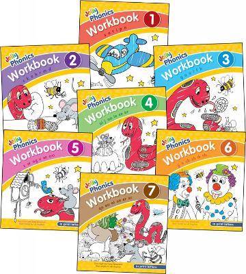 Jolly Phonics Workbooks 1–7: In Print Letters (American English edition) - Sue Lloyd,Sara Wernham - cover