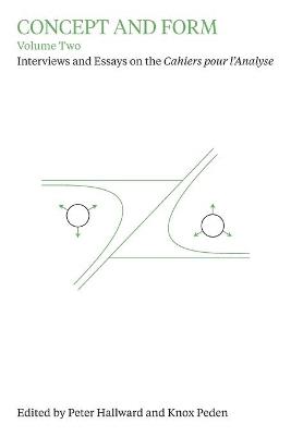 Concept and Form, Volume 2: Interviews and essays on Cahiers pour l'Analyse - cover