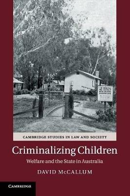 Criminalizing Children: Welfare and the State in Australia - David McCallum - cover