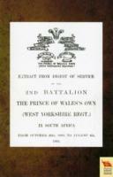 EXTRACT FROM DIGEST OF SERVICE OF THE 2nd BATTALION THE P.O.W. OWN (WEST YORKSHIRE REGT.) IN SOUTH AFRICA - Anon - cover