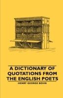 A Dictionary of Quotations From the English Poets - Henry George Bohn - cover