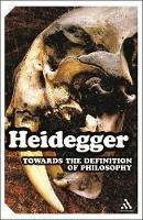 Towards the Definition of Philosophy - Martin Heidegger - cover