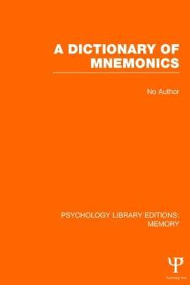 A Dictionary of Mnemonics (PLE: Memory) - Various - cover