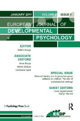 National Identity and Ingroup-Outgroup Attitudes in Children: The Role of Socio-Historical Settings: A Special Issue of the European Journal of Developmental Psychology - cover