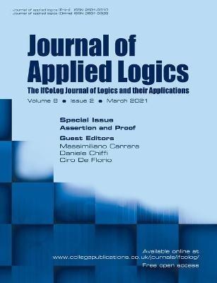 Journal of Applied Logics. The IfCoLog Journal of Logics and their Applications. Volume 8, Issue 2, March 2021. Special issue Assertion and Proof - cover