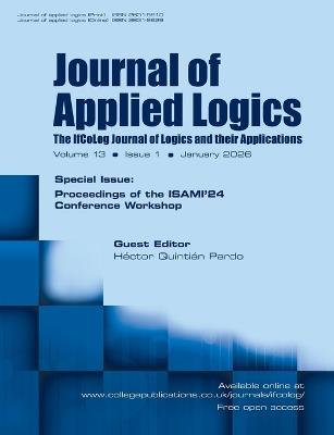 Journal of Applied Logics. The IfCoLog Journal of Logics and their Applications. Volume 13, issue 1, January 2026. Special Issue: Proceedings of the ISAMI'24 Conference Workshop - cover