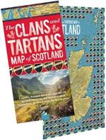 The Clans and Tartans Map of Scotland (folded): A colourful, illustrated map of clan lands with 150 registered clan tartans, plus information about Highland Dress, the story of tartan, and the clan system.