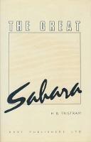 Libro in inglese The Great Sahara: Wanderings South of the Atlas Mountains  - H. B. Tristram
