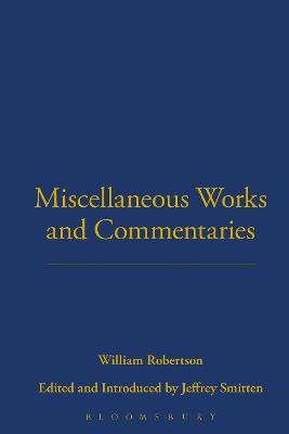 Miscellaneous Works and Commentaries - William Robertson Smith - cover