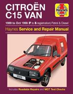 Citroen C15 Van Petrol & Diesel (89 - Oct 98) Haynes Repair Manual