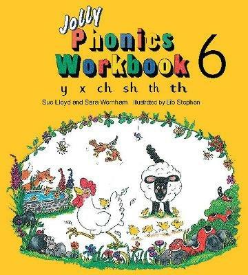Jolly Phonics Workbook 6: in Precursive Letters (British English edition) - Sue Lloyd,Sara Wernham - cover