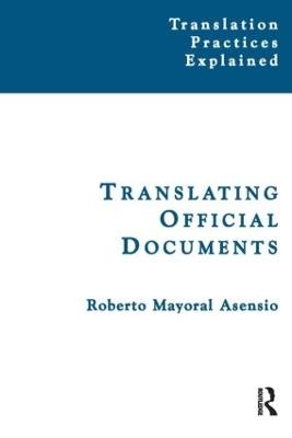 Translating Official Documents - Roberto Mayoral Asensio - cover