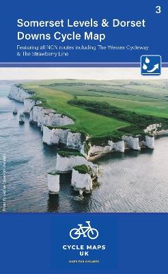 Somerset Levels and Dorset Downs Cycle Map 3: Including The Wessex Cycleway and The Strawberry Line - cover
