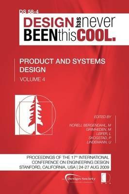 Proceedings of ICED'09, Volume 4, Product and Systems Design - cover
