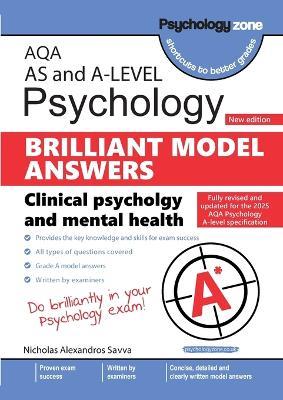AQA A-level Psychology: Brilliant Model Answers - Clinical Psychology and Mental Health (updated for 2025 specification) - Nicholas Savva - cover