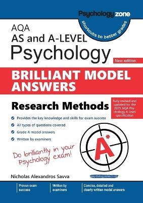 AQA A-level Psychology: Brilliant Model Answers - Research Methods (updated for 2025 specification) - Nicholas Savva - cover