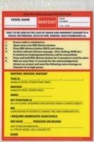 VHF DSC Mayday Procedure Card - Robert Dearn - cover