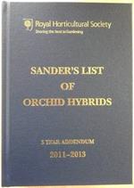 Sander's List of Orchid Hybrids 3 Year Addendum 2011-2013