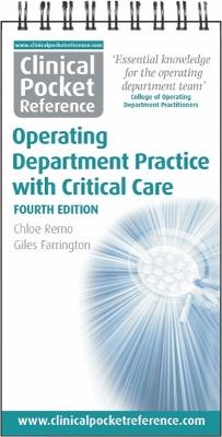 Clinical Pocket Reference Operating Department Practice: with Critical Care - Chloe Remo - cover