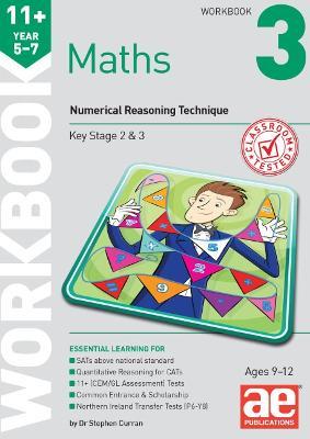 11+ Maths Year 5-7 Workbook 3: Numerical Reasoning - Stephen C. Curran - cover