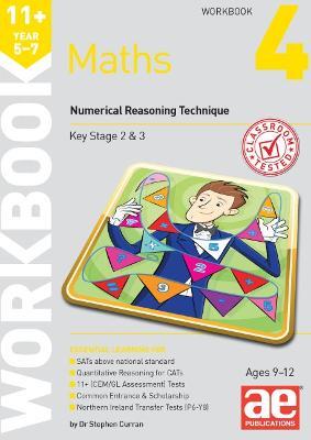 11+ Maths Year 5-7 Workbook 4: Numerical Reasoning - Stephen C. Curran - cover